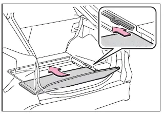 Subaru Solterra deck board repositioning into grooves