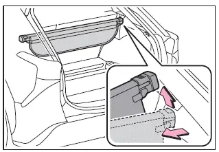 Subaru Solterra removing luggage cover unit completely