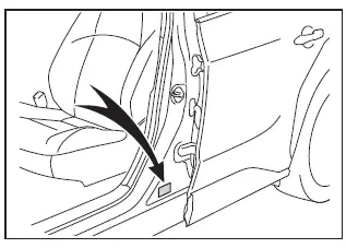 Subaru Solterra certification label with VIN information and compliance details