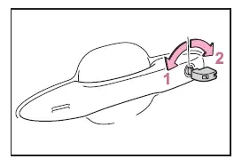 Subaru Solterra mechanical key window control function illustration
