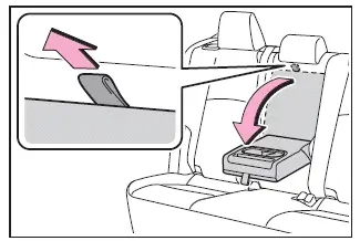 Subaru Solterra armrest folded down interior comfort feature