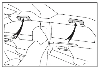 Subaru Solterra ceiling assist grip passenger support handle
