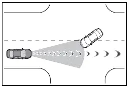 Subaru Solterra PCS detecting stopped turning vehicle
