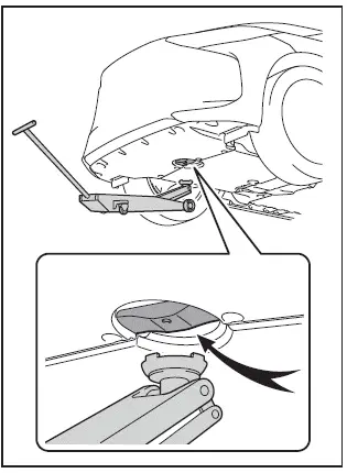 Subaru Solterra front jack point correct placement diagram