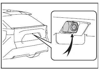 Subaru Solterra rear camera position for RCD pedestrian detection system