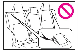 Subaru Solterra rear seatback lock confirmation check