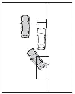Subaru Solterra parking space with wall obstacle