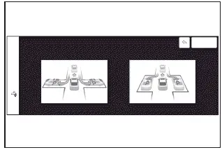 Subaru Solterra available parking space detection display