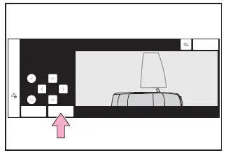 Subaru Solterra parking space adjustment interface