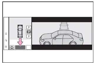 Subaru Solterra Advanced Park start guidance screen
