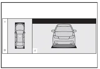 Subaru Solterra parking completed screen visualization