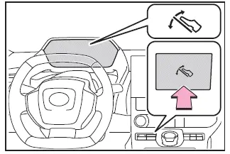 Subaru Solterra S Pedal Drive switch location and control illustration