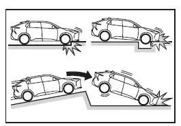 Subaru Solterra underside impact scenario triggering SRS airbags deployment