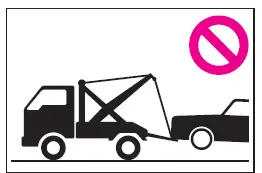 Subaru Solterra incorrect sling type towing method not recommended diagram